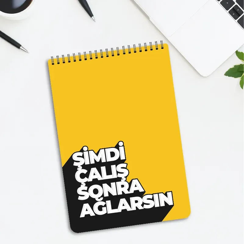 Şimdi Çalış Sonra Ağlarsın Spiralli Ders Çalışma Planlayıcı