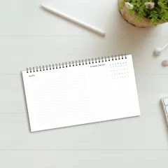 Bismillah Yeşil Çiçekli Spiralli Haftalık Planlayıcı