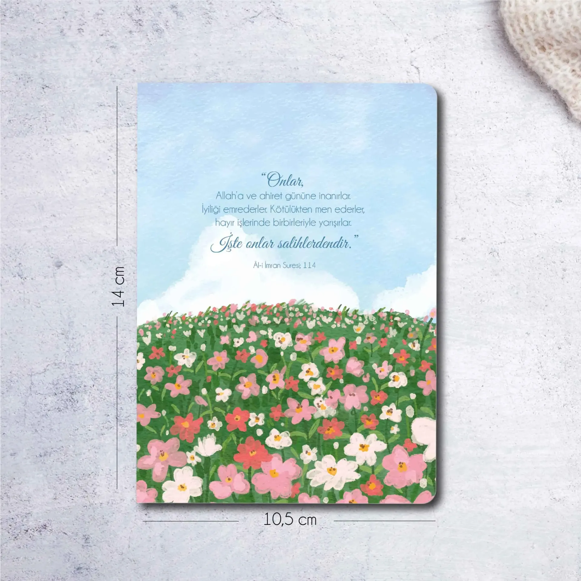 Çiçekli Mininote Defter - İşte Onlar Salihlerdir