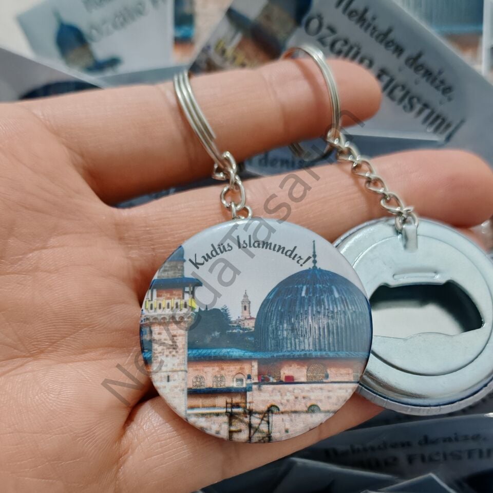 Filistin Temalı Açacaklı Anahtarlık