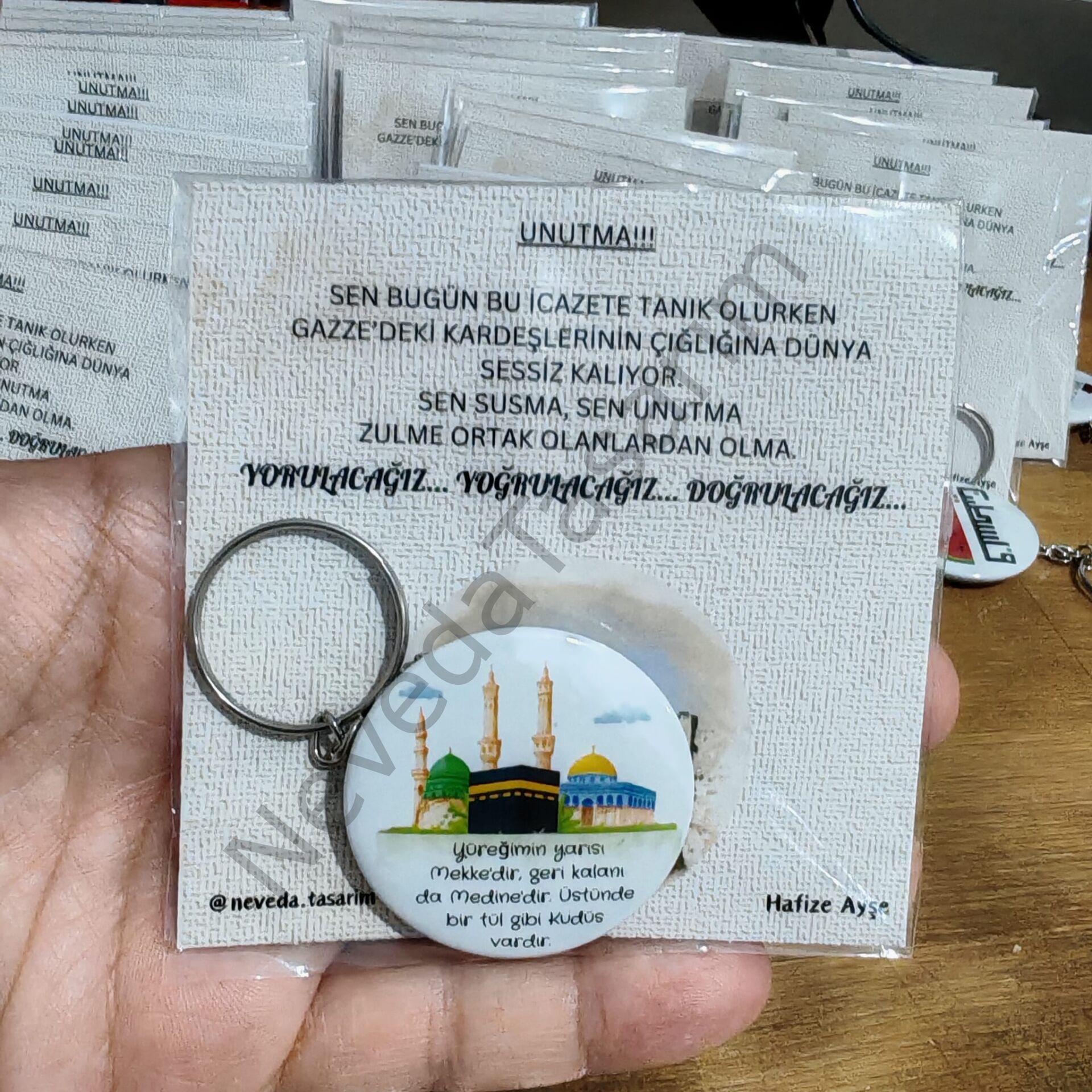 3 Mescid Anahtarlık Kartlı