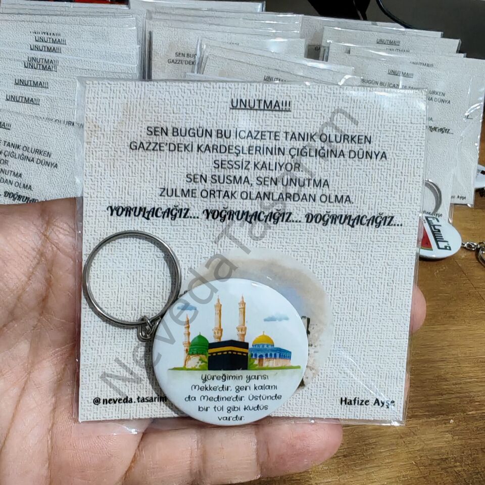3 Mescid Anahtarlık Kartlı