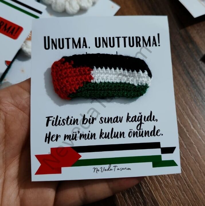 Filistin Bayraklı Toka
