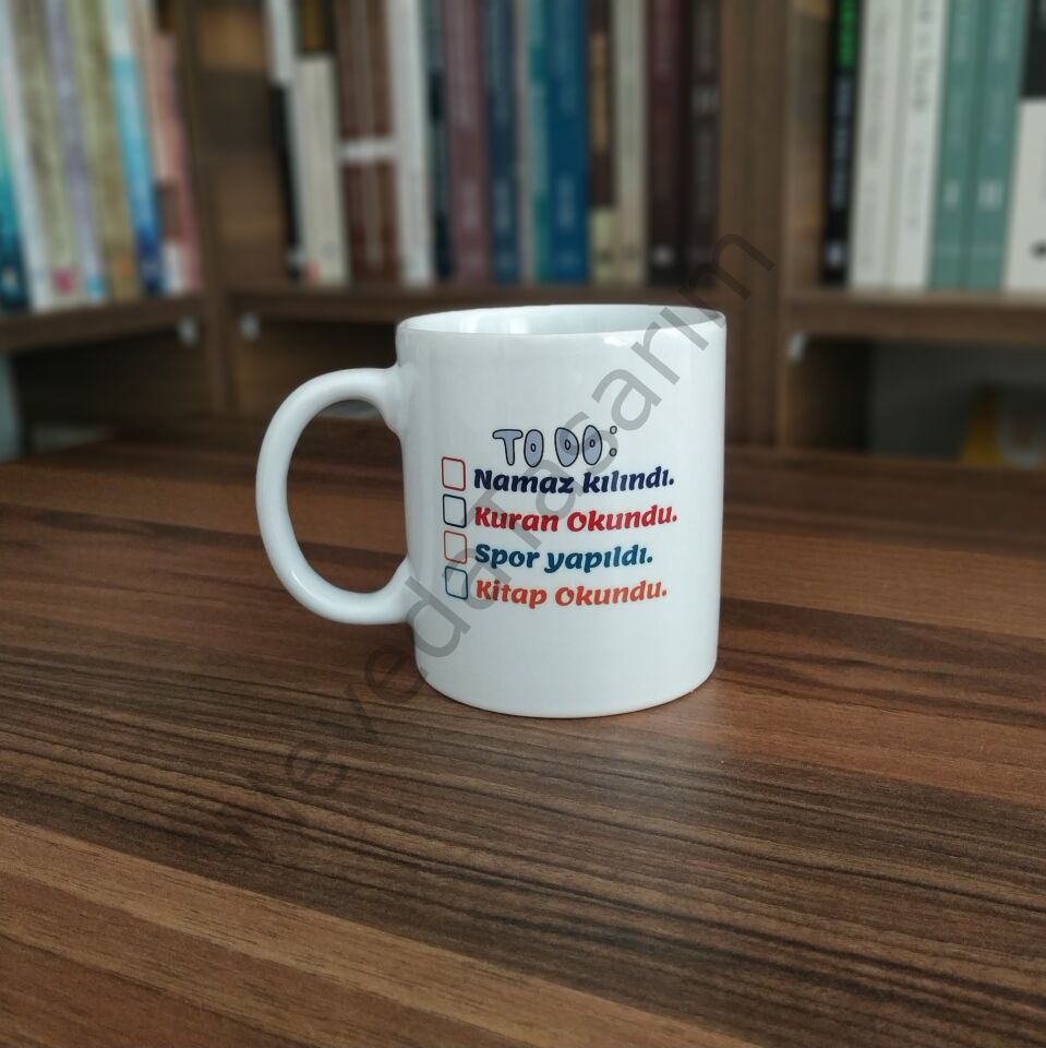 Yapılacaklar Listeli İsme Özel Kupa