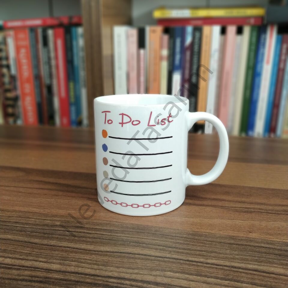 Yapılacaklar Listeli İsme Özel Kupa