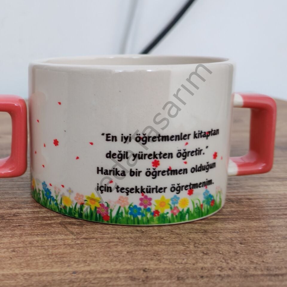Öğretmen Kupası - Çiçekli (MODEL 10-11-12-13)