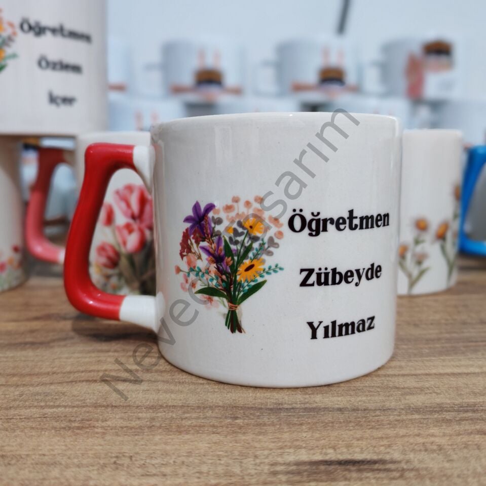 Öğretmen Kupası - Çiçekli (MODEL 10-11-12-13)