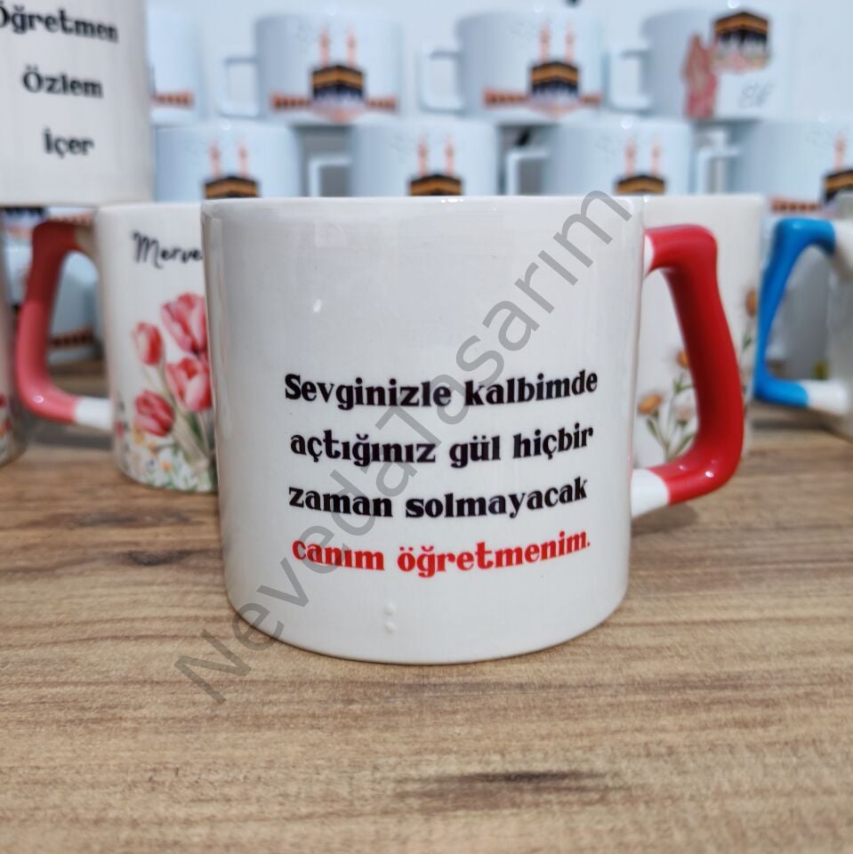 Öğretmen Kupası - Çiçekli (MODEL 10-11-12-13)