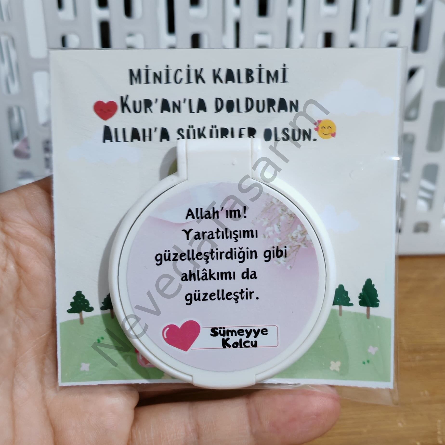 İsme Özel Hediyelik Ayna