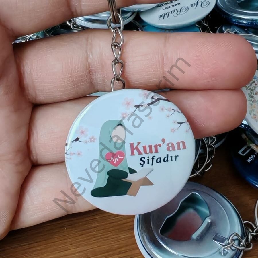 Kur'an Şifadır - Açaçaklı Anahtarlık