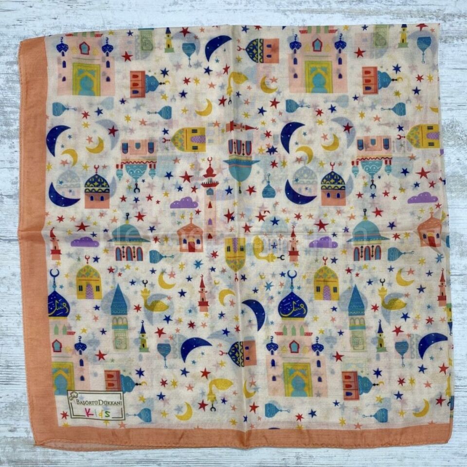 Çocuk Eşarp - Cami Desenli