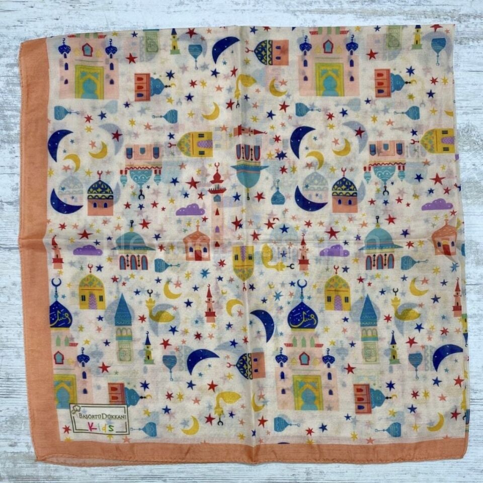 Çocuk Eşarp - Cami Desenli