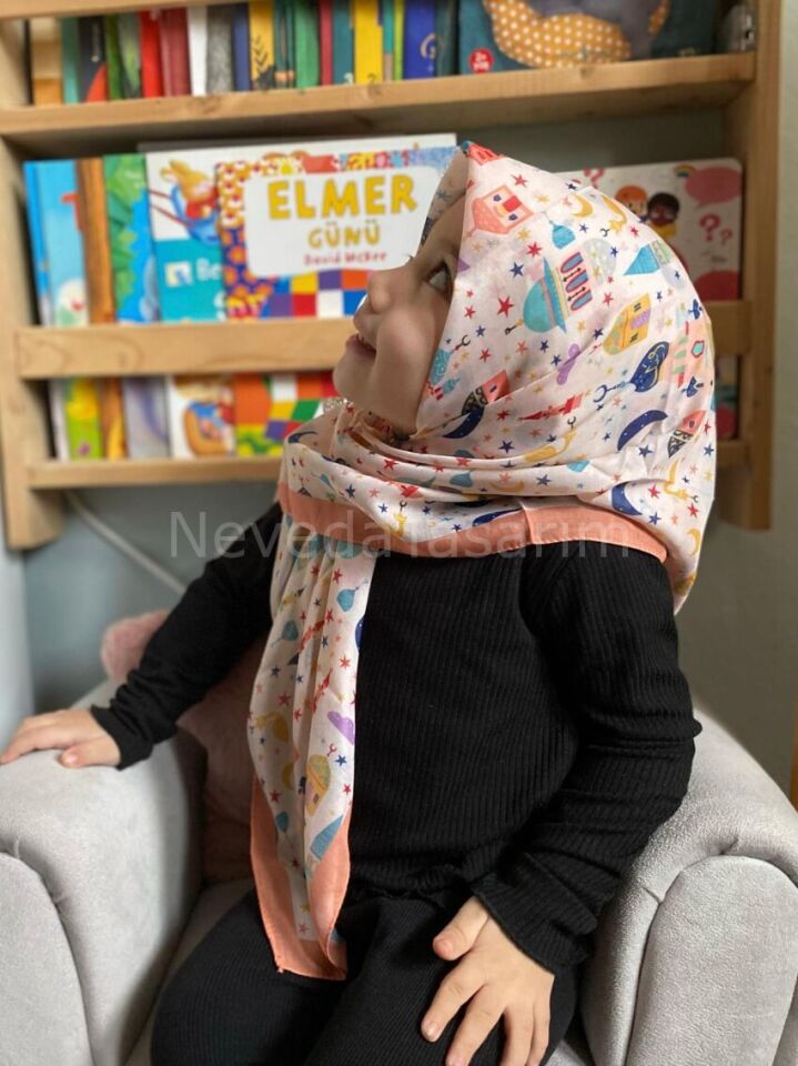 Çocuk Eşarp - Cami Desenli