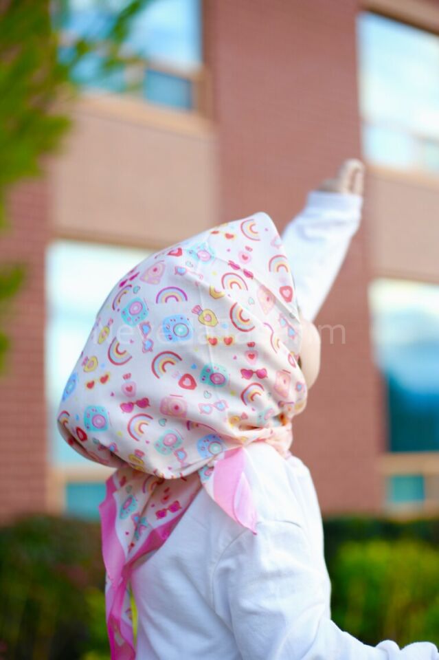 Çocuk Eşarp - İnstax Desenli