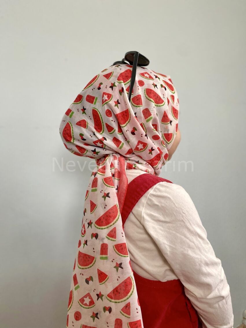 Çocuk Şal - Karpuz Desenli