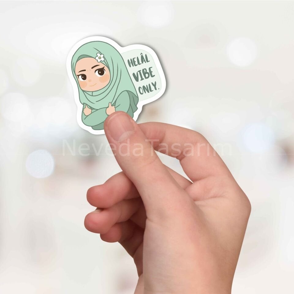 Esprili Tesettürlü Sticker Seti