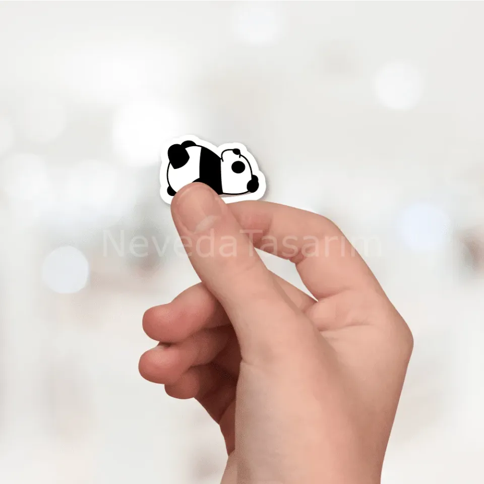 Lazy Panda Sticker Seti