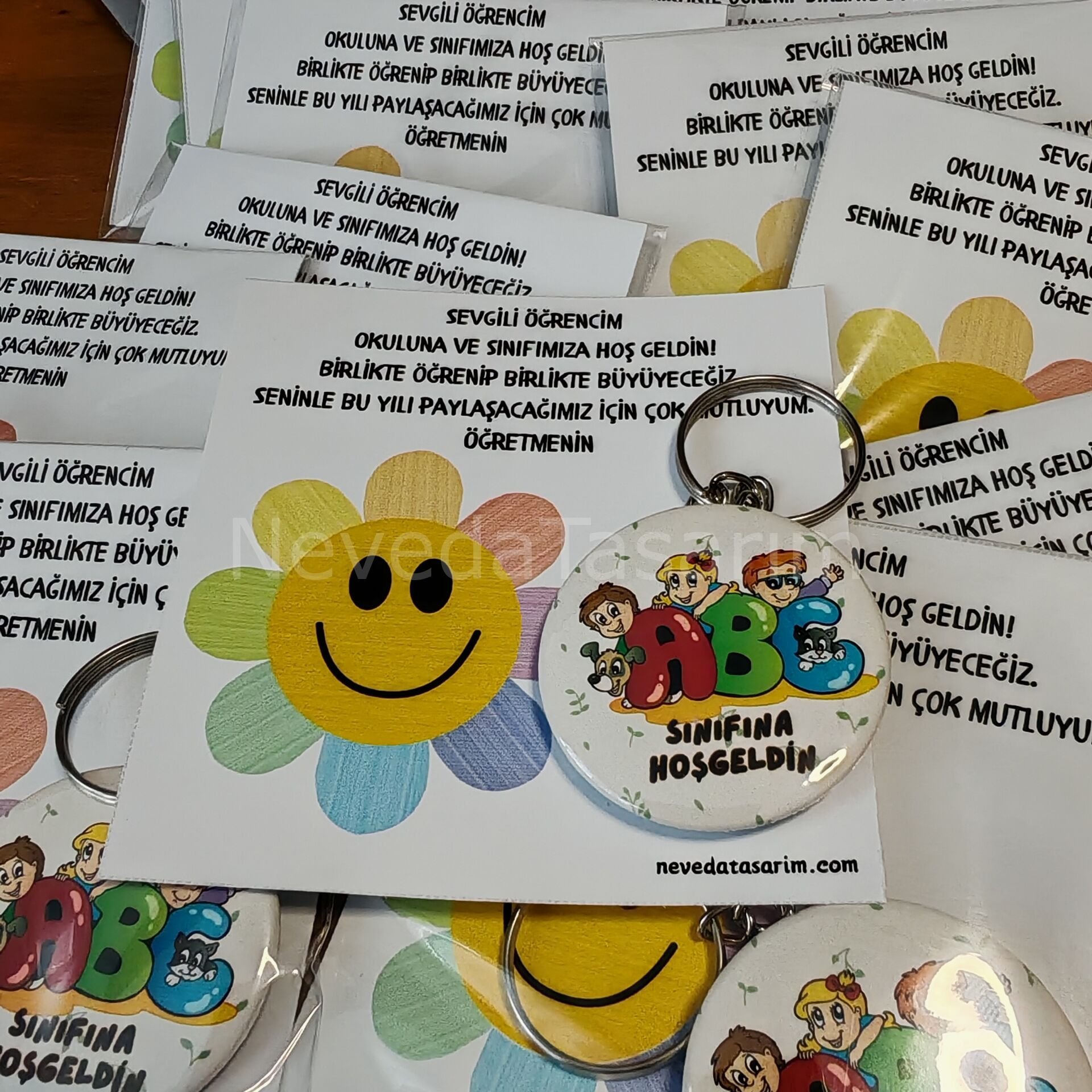 Sınıfına Hoşgeldin Kartlı Anahtarlık