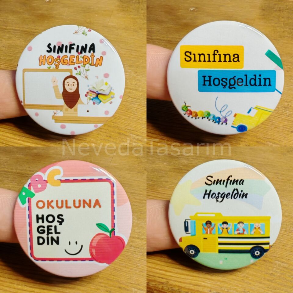 Sınıfına Hoşgeldin Rozet