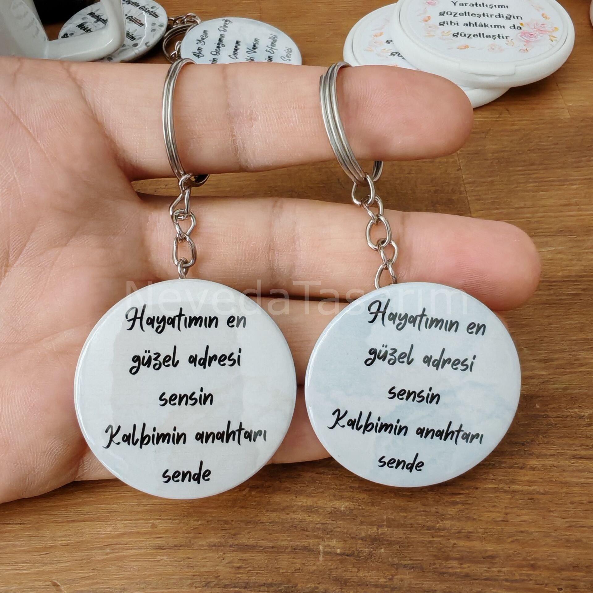 Kalbimin Anahtarı Sende - Anahtarlık (2 Adet)