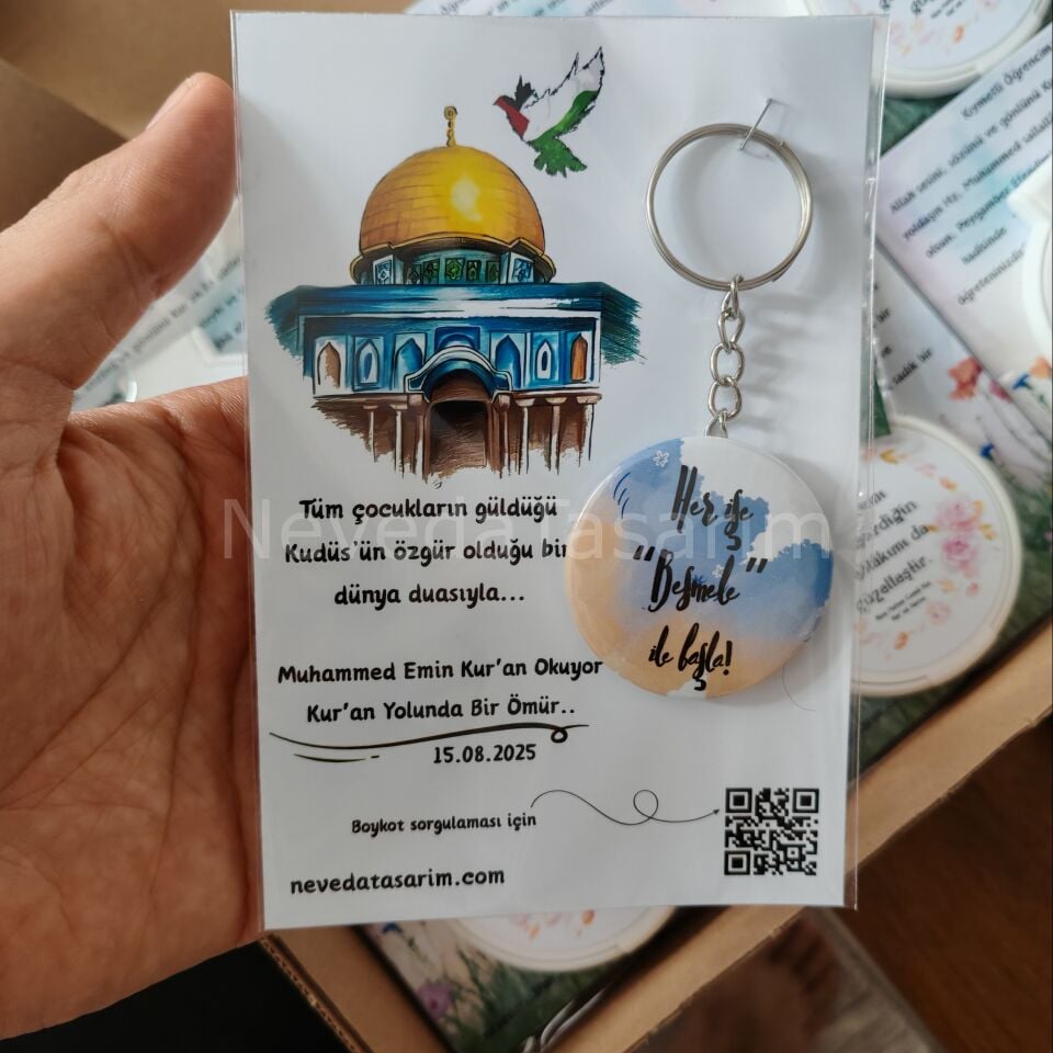 Kur'an Töreni Hediyesi - Kartlı Anahtarlık