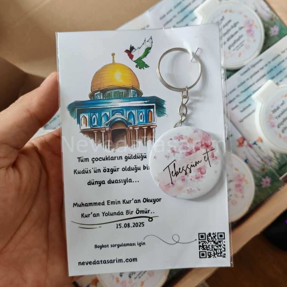 Kur'an Töreni Hediyesi - Kartlı Anahtarlık