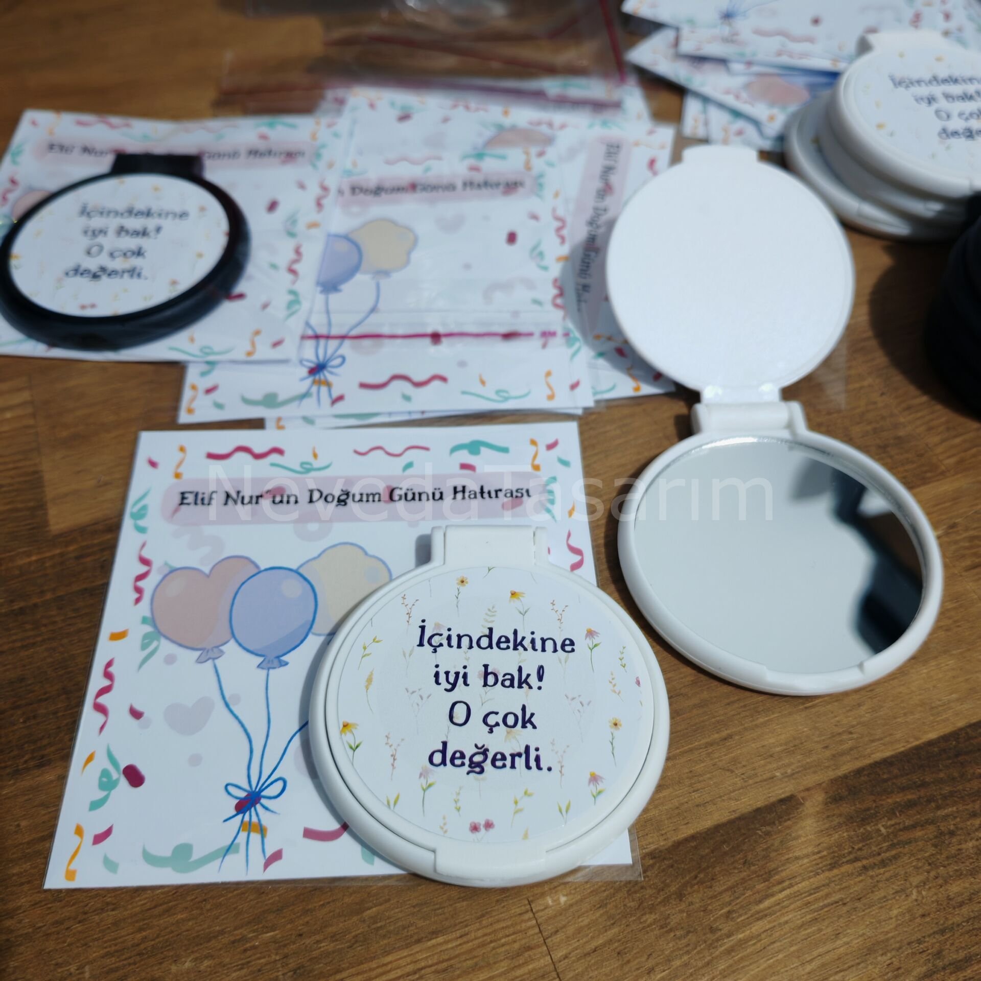 Doğum Günü Hatırası - Kartlı Ayna