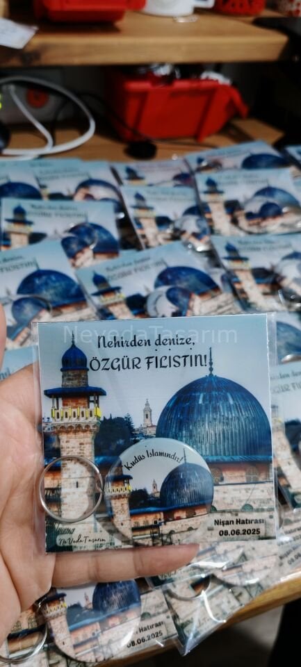 Nişan Hatırası - Kartlı Anahtarlık