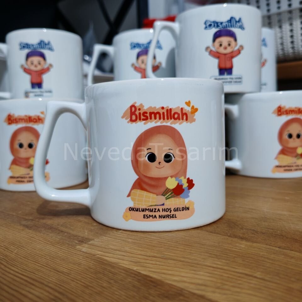 Okulumuza Hoş Geldin İsme Özel Kupa