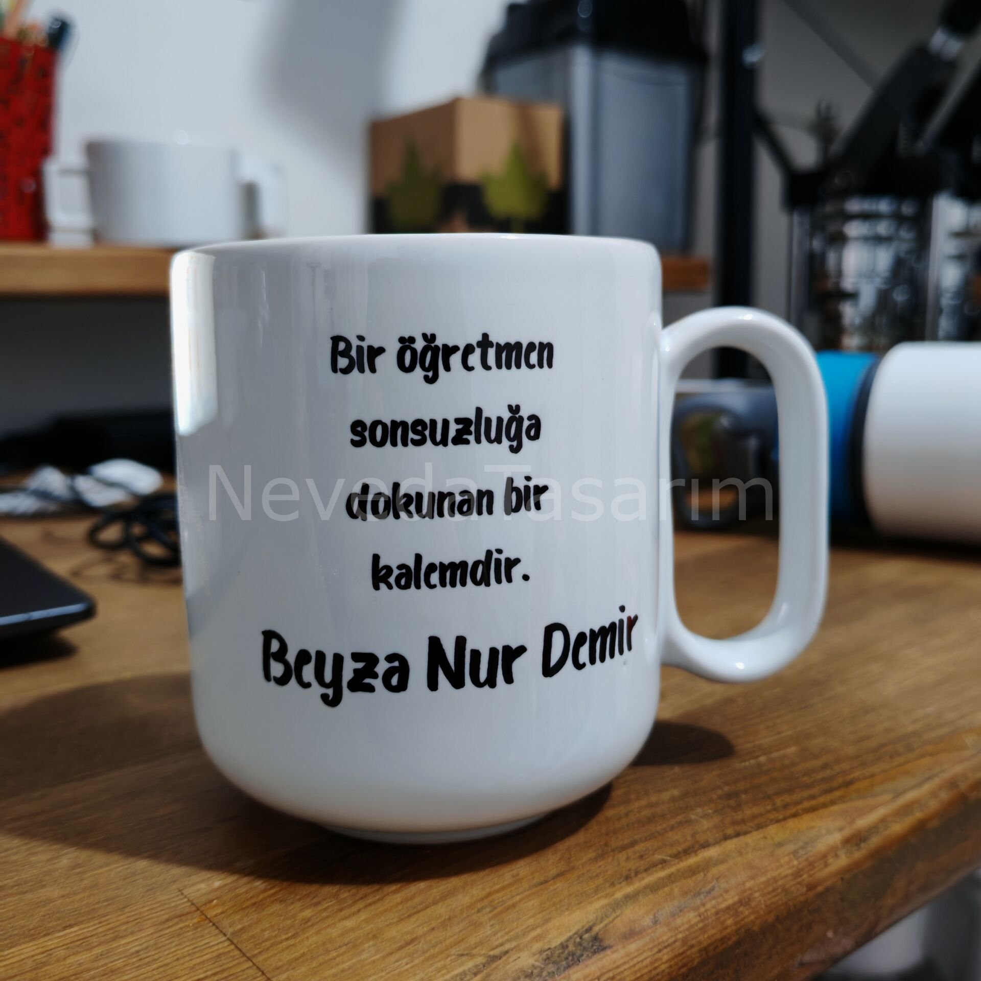 Öğretmen İsme Özel Kupa-(MODEL 16)