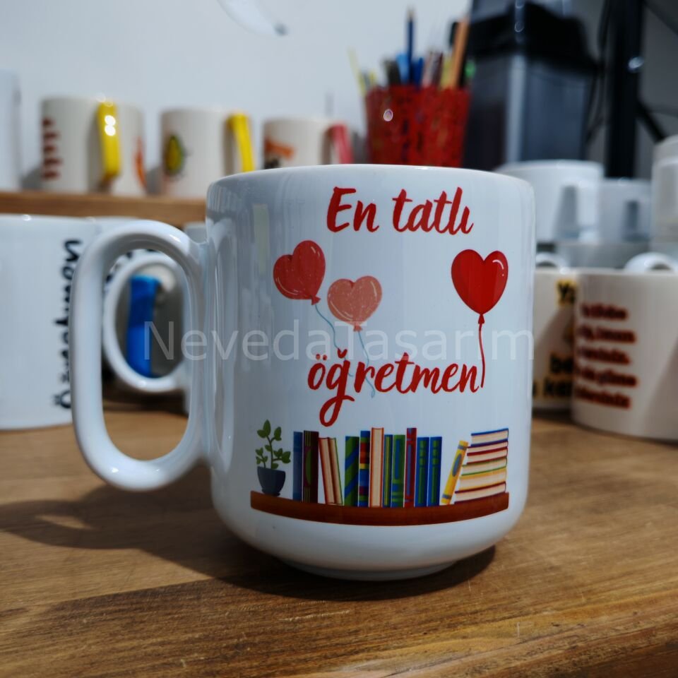 Öğretmen Kupa-Balon Kalp(MODEL 21)