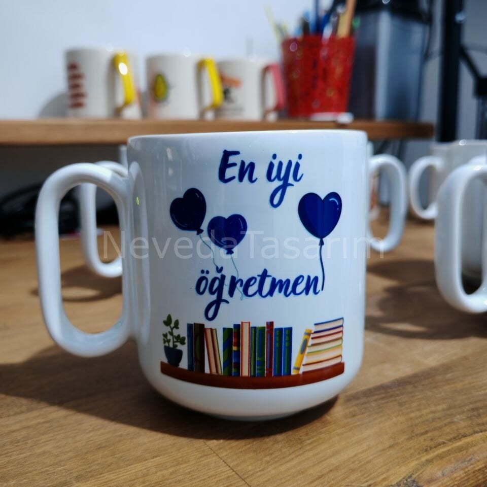 Öğretmen Kupa-Balon Kalp(MODEL 21)