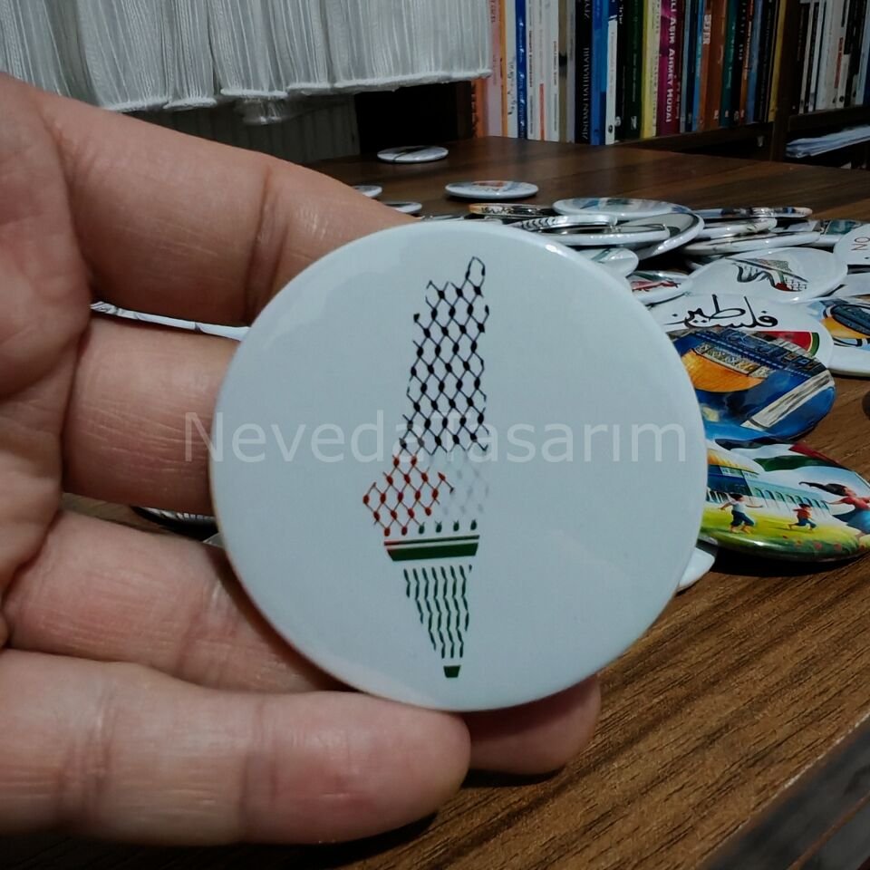 Filistin Harita-Bayrak Rozet