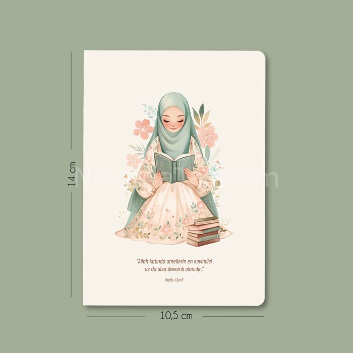 Zarif Çiçekli Kızlar – 3’lü Mininote Defter