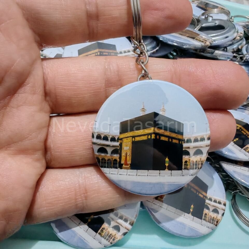 Umre Hediyesi Kartlı Anahtarlık