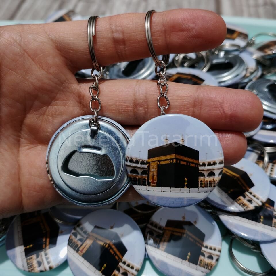 Umre Hediyesi Kartlı Anahtarlık